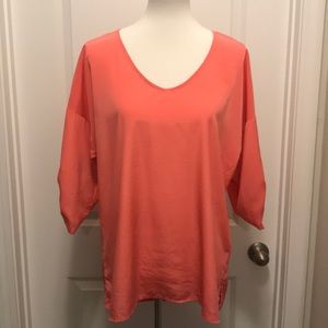 Coral blouse